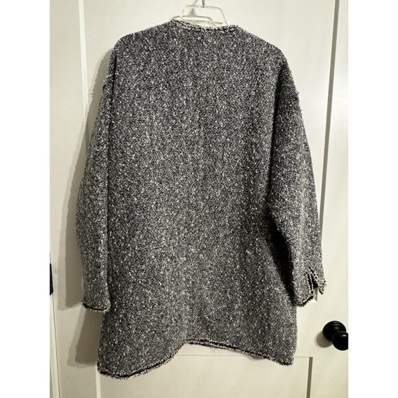 COC Clothing Obsessed Company Tweed Jacket Black White 2X Academia Office - Picture 7 of 16